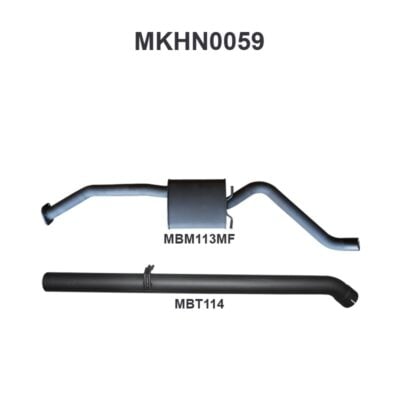 Holden Commodore VP VR VS Sedan 5L V8 IRS 2.5in Catback Tailpipe (MKHN0059)