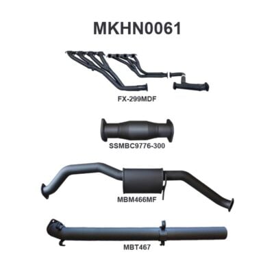 Holden Commodore VP VR VS SEDAN 5.0L V8 IRS MANUAL 3IN SYSTEM WITH CAT & CENTRE MUFFLER ONLY (MKHN0061)