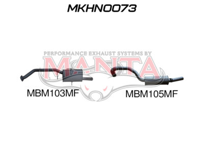 Holden Commodore VG VP VR V6 V8 Ute 2.5in Catback Muffler/Muffler