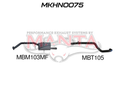 Holden Commodore VG VP VR V6 V8 Ute 2.5in Catback Muffler/Tailpipe