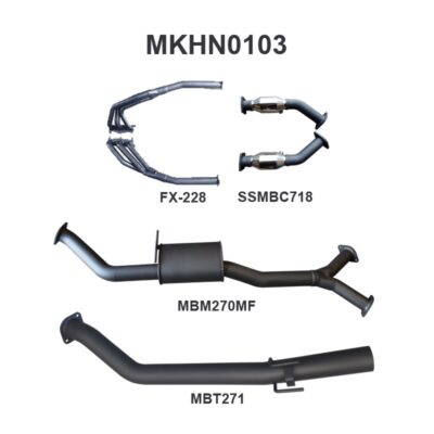 Holden Commodore VZ V6 Sedan 3in With Extractors Muffler/Tailpipe (MKHN0103)