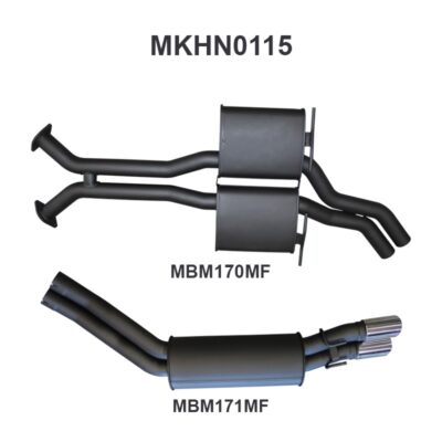 Holden Commodore VT - VZ V8 Sedan 2.5in Dual Catback Muffler/Muffler (MKHN0115)