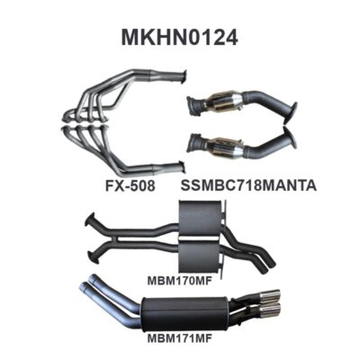 Holden Commodore VT - VZ V8 Sedan 2.5in Dual With Extractors Muffler/Muffler (MKHN0124)