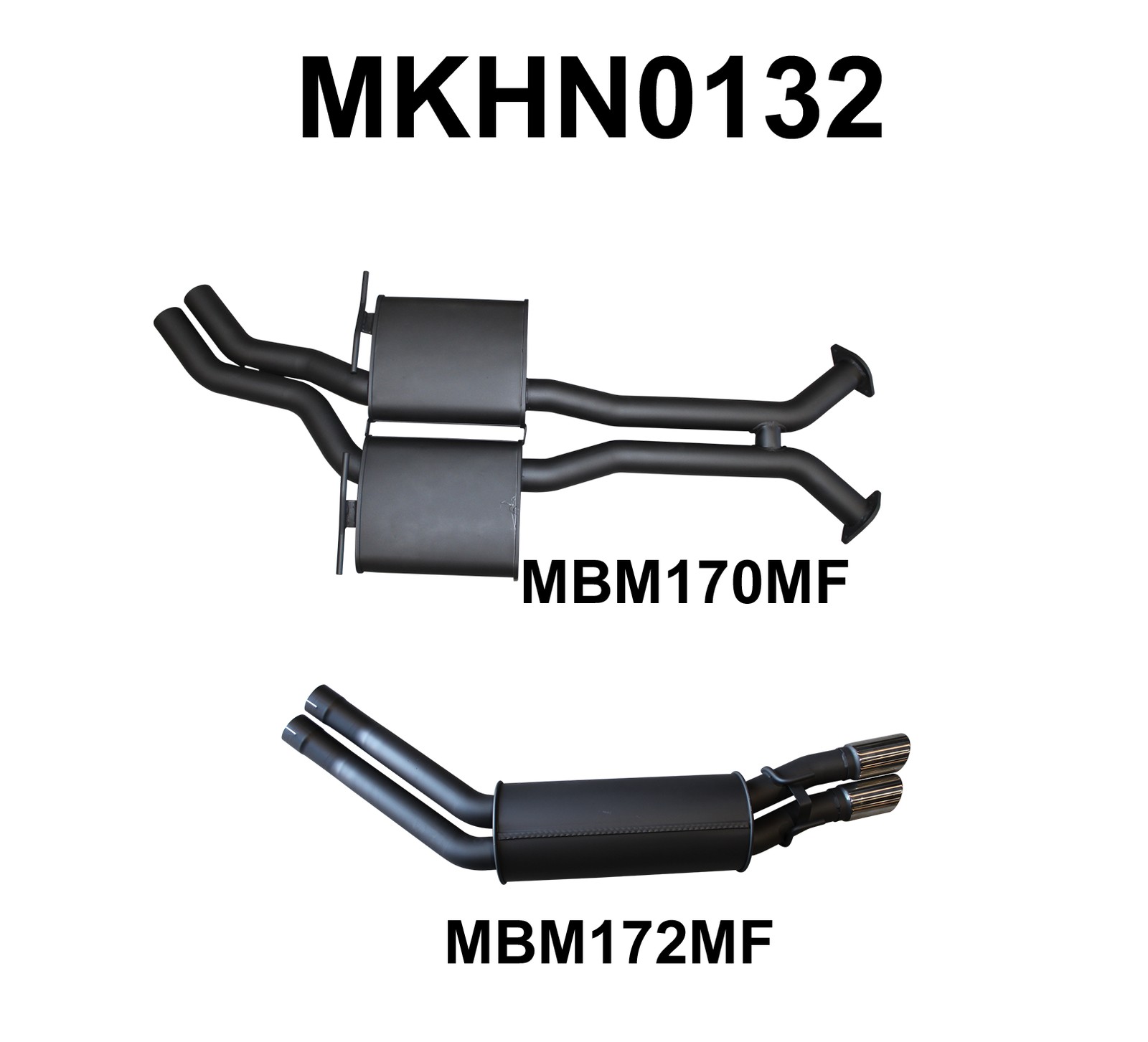 mkhn0132-01-mpiclean VY HSV V8 Sedan 2.5in Dual Catback Muffler/Muffler (MKHN0132)