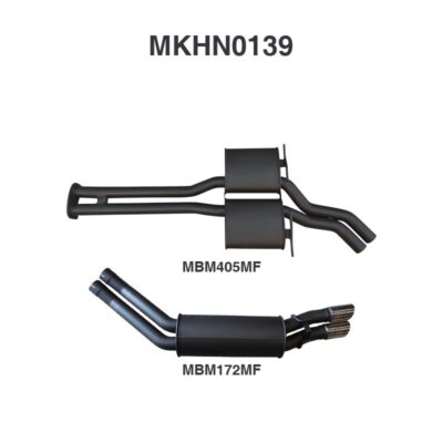 VZ HSV V8 Sedan 2.5in Dual Catback Muffler/Muffler (MKHN0139)