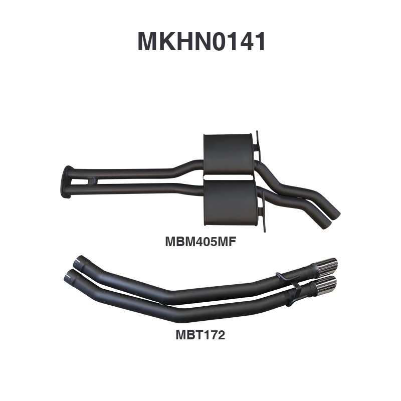 mkhn0141-01-mpiclean VZ HSV V8 Sedan 2.5in Dual Catback Muffler/Tailpipe (MKHN0141)