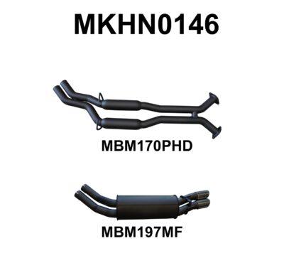 Holden VX VY V8 Monaro 2.5in Dual Catback Hotdog/Muffler (MKHN0146)