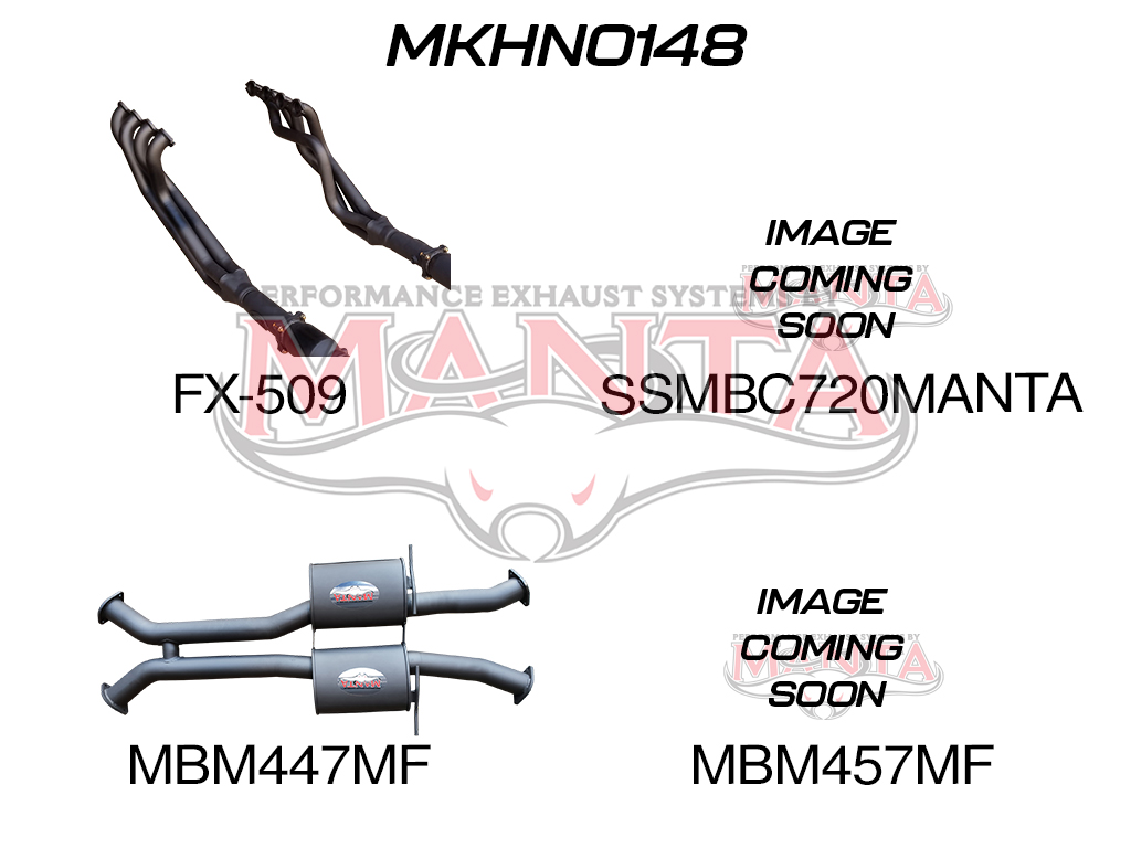mkhn0148_01 Holden VX VY Monaro 3in Dual With 1 7/8 in Extractors Muffler/Muffler (MKHN0148)
