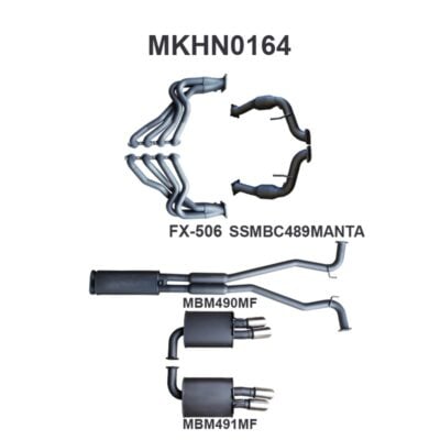 Holden Commodore VE V8 Sedan Wagon 2.5in With Extractors Muffler/Muffler (MKHN0164)