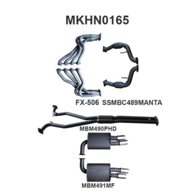 Holden Commodore VE V8 Sedan Wagon 2.5in With Extractors Hotdog/Muffler (MKHN0165)