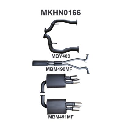 Holden Commodore VE V8 Sedan Wagon 2.5in Catback Muffler/Muffler (MKHN0166)
