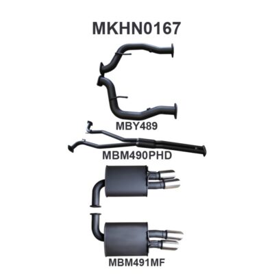 Holden Commodore VE V8 Sedan Wagon 2.5in Catback Hotdog/Muffler (MKHN0167)