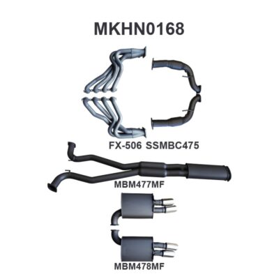 Holden Commodore VE V8 Sedan Wagon 3in With 1 7/8 in Extractors Muffler/Muffler (MKHN0168)