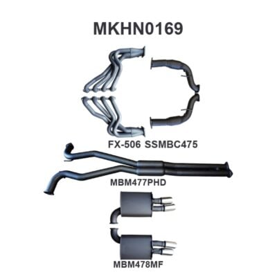 Holden Commodore VE V8 Sedan Wagon 3in With 1 7/8 in Extractors Hotdog/Muffler (MKHN0169)
