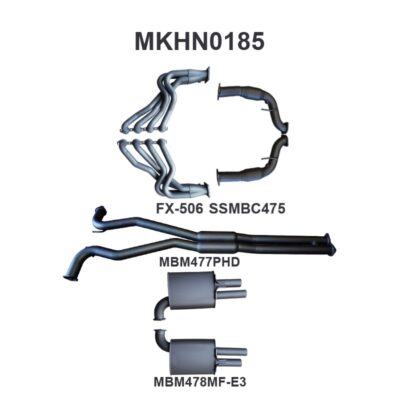 HSV VE E3 Sedan Wagon 3in With 1 7/8 in Extractors Hotdog/Muffler (MKHN0185)