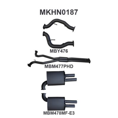 HSV VE E3 Sedan Wagon 3in Catback Hotdog/Muffler (MKHN0187)