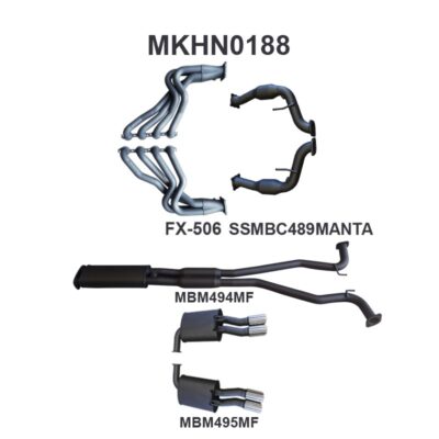 Holden Commodore VE Ute & Maloo 2.5in With Extractors Muffler/Muffler (MKHN0188)