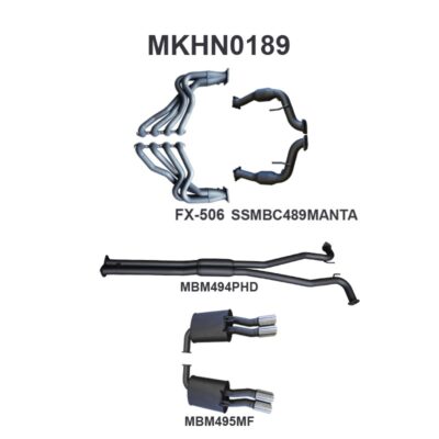 Holden Commodore VE Ute & Maloo 2.5in With Extractors Hotdog/Muffler (MKHN0189)