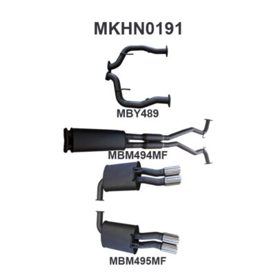 Holden Commodore VE Ute & Maloo 2.5in Catback Muffler/Muffler (MKHN0191)