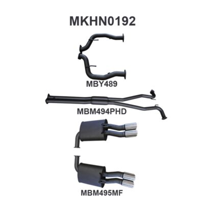 Holden Commodore VE Ute & Maloo 2.5in Catback Hotdog/Muffler (MKHN0192)
