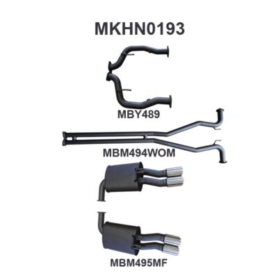 Holden Commodore VE Ute & Maloo 2.5in Catback WOM/Muffler (MKHN0193)