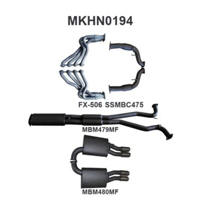Holden Commodore VE Ute & Maloo V8 3in With 1 7/8 in Extractors Muffler/Muffler (MKHN0194)