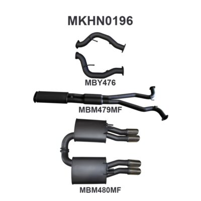 Holden Commodore VE Ute & Maloo V8 3in Catback Muffler/Muffler (MKHN0196)