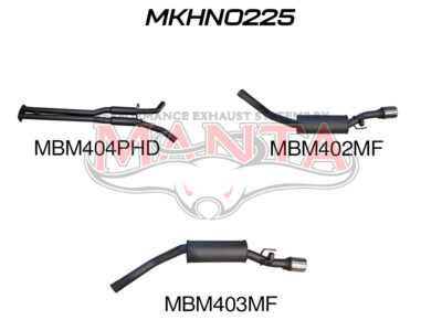HSV VZ Maloo 2.5in Dual Catback Hotdog/Muffler (MKHN0225)