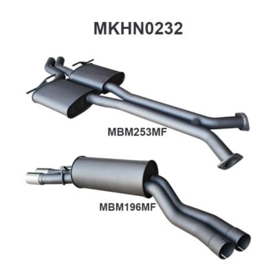 Holden Commodore VU VY VZ V8 Ute 2.5in Dual Catback Muffler/Muffler (MKHN0232)