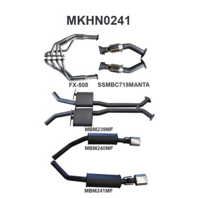 Holden Commodore VU VY VZ V8 Ute 2.5in L & R With Extractors Muffler/Muffler (MKHN0241)