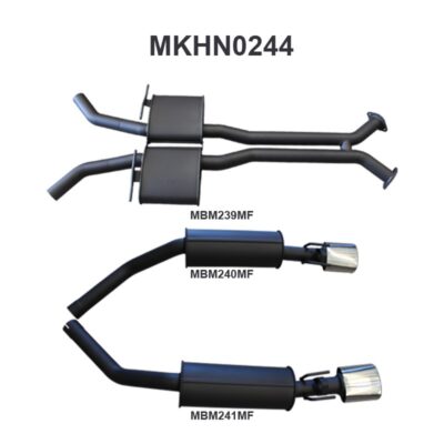 Holden Commodore VU VY VZ V8 Ute 2.5in L & R Catback Muffler/Muffler (MKHN0244)