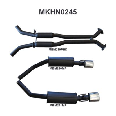 Holden Commodore VU VY VZ V8 Ute 2.5in L & R Catback Hotdog/Muffler (MKHN0245)