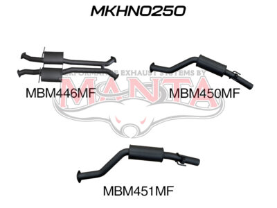 Holden Commodore VU VY VZ V8 Ute 3in Catback Muffler/Muffler (MKHN0250)