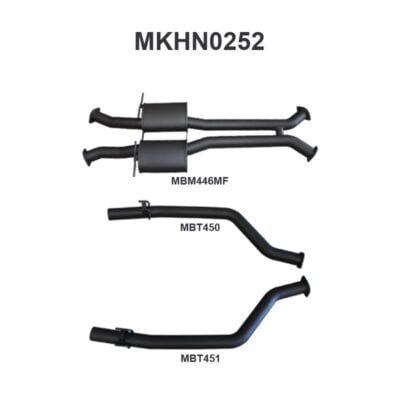 Holden Commodore VU VY VZ V8 Ute 3in Catback Muffler/Tailpipe (MKHN0252)