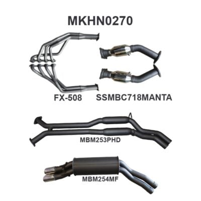 Holden Commodore VT - VZ V8 Wagon 2.5in Dual With Extractors Hotdog/Muffler (MKHN0270)