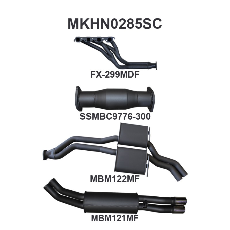 mkhn0285sc-01-mpiclean Holden VP VR VS Statesman V8 IRS Auto 2.5in With Extractors Muffler (MKHN0285SC)