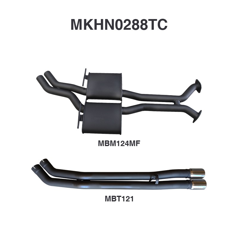mkhn0288tc-01-mpiclean Holden VP VR VS Statesman V8 2.5in Catback Tailpipe (MKHN0288TC)