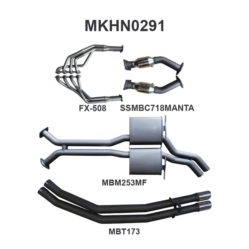mkhn0291-01-mpiclean Holden WH Statesman V8 2.5in Dual With Extractors Muffler/Tailpipe (MKHN0291)