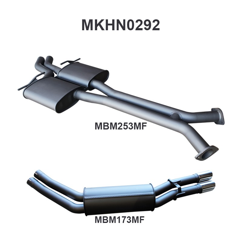 mkhn0292-01-mpiclean Holden WH Statesman V8 2.5in Dual Catback Muffler/Muffler (MKHN0292)