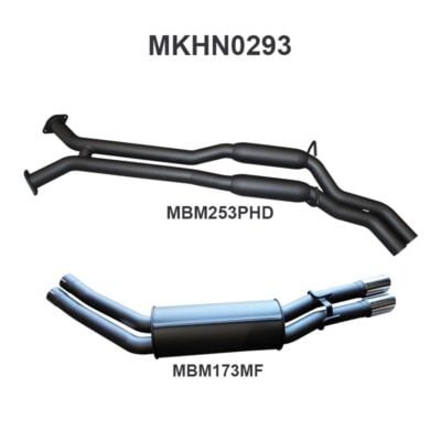 Holden WH Statesman V8 2.5in Dual Catback Hotdog/Muffler (MKHN0293)