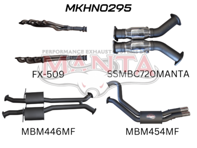 Holden WH Statesman V8 3in Dual With 1 7/8 in Extractors Muffler/Muffler (MKHN0295)