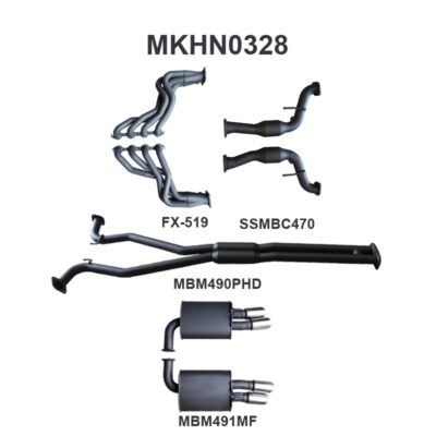 Holden Commodore VF V8 Sedan Wagon 2.5in With Extractors Hotdog/Muffler (MKHN0328)