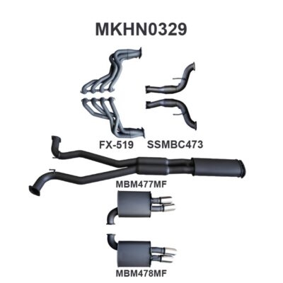 Holden Commodore VF V8 Sedan Wagon 3in With 1 7/8 in Extractors Muffler/Muffler (MKHN0329)