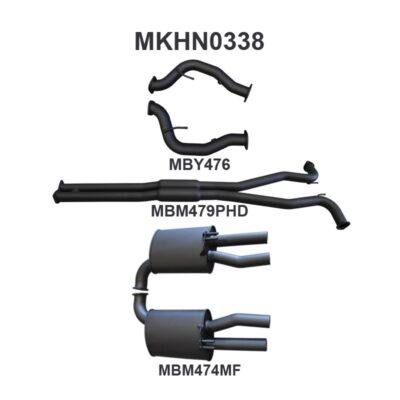 VF HSV UTE MALOO V8 3in CATBACK WITH CENTRE HOTDOG & REAR MUFFLER