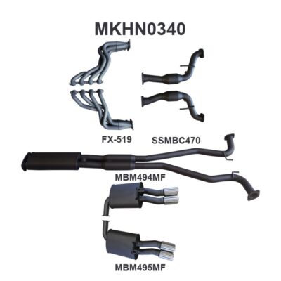 Holden Commodore VF Ute 2.5in With Extractors Muffler/Muffler (MKHN0340)