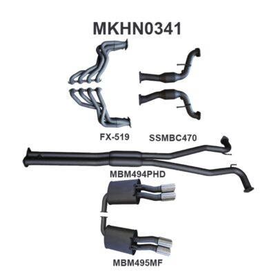 Holden Commodore VF Ute 2.5in With Extractors Hotdog/Muffler (MKHN0341)