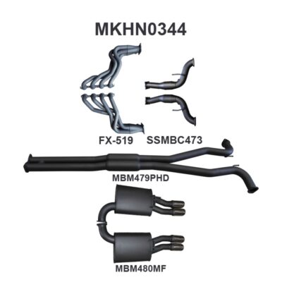 Holden Commodore VF Ute V8 3in With 1 7/8 in Extractors Hotdog/Muffler (MKHN0344)