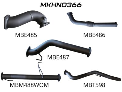 Holden Rodeo RA 3.0L SWB CRD Without Cat & Without Muffler (MKHN0366)