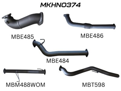 Holden Colorado RC 3.0L 08 - 10 LWB WITHOUT CAT & WITHOUT MUFFLER (MKHN0374)