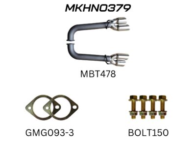 Holden Commodore VE Sedan, Wagon V8 6.0L HSV & SS 3in Dual Tail Pipes Axle Back Kit (MKHN0379)